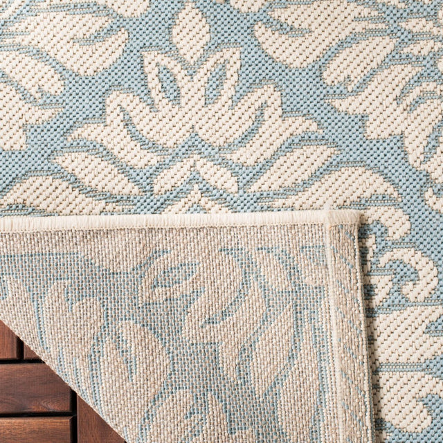 Safavieh Beach House Bhs135K Aqua/Cream Rugs.