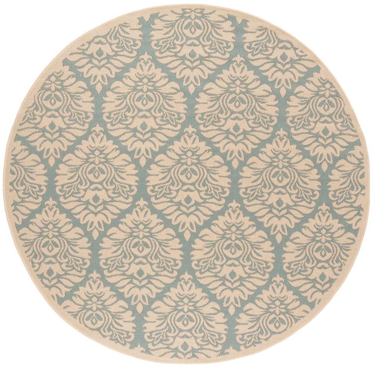 Safavieh Beach House Bhs135K Aqua/Cream Rugs.