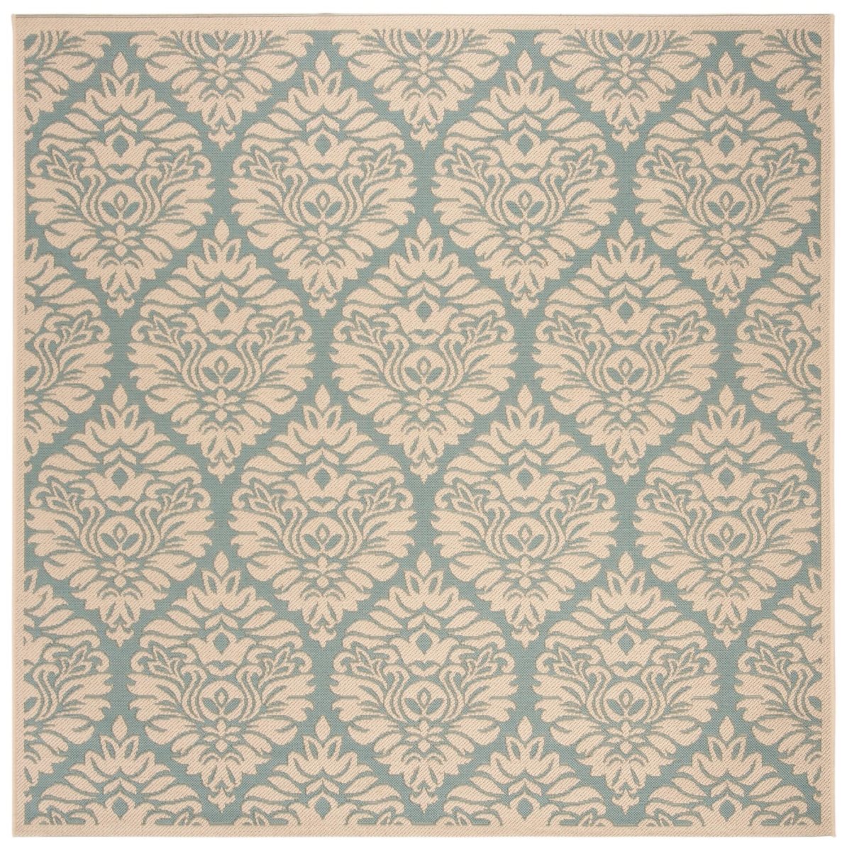 Safavieh Beach House Bhs135K Aqua/Cream Rugs.