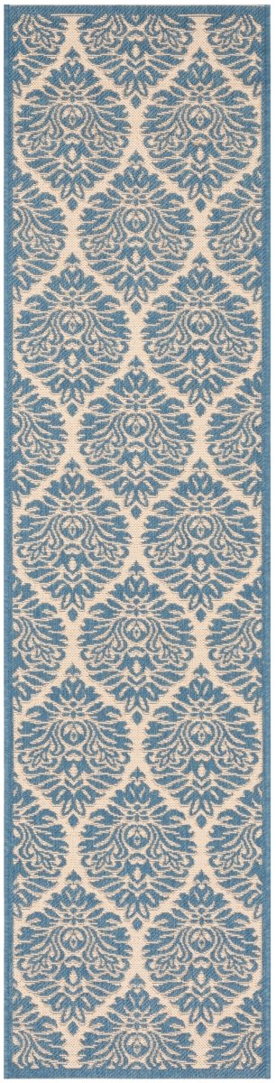 Safavieh Beach House Bhs135N Cream/Blue Rugs.