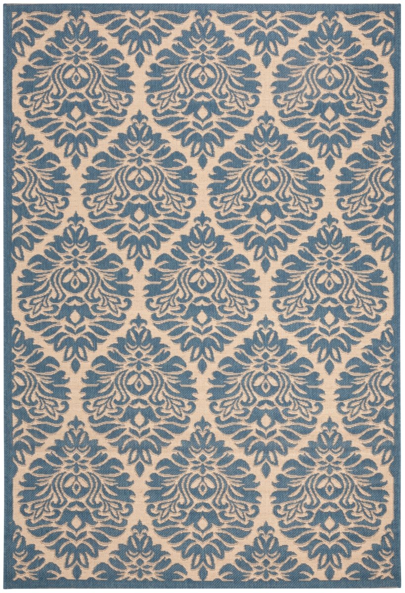 Safavieh Beach House Bhs135N Cream/Blue Rugs.