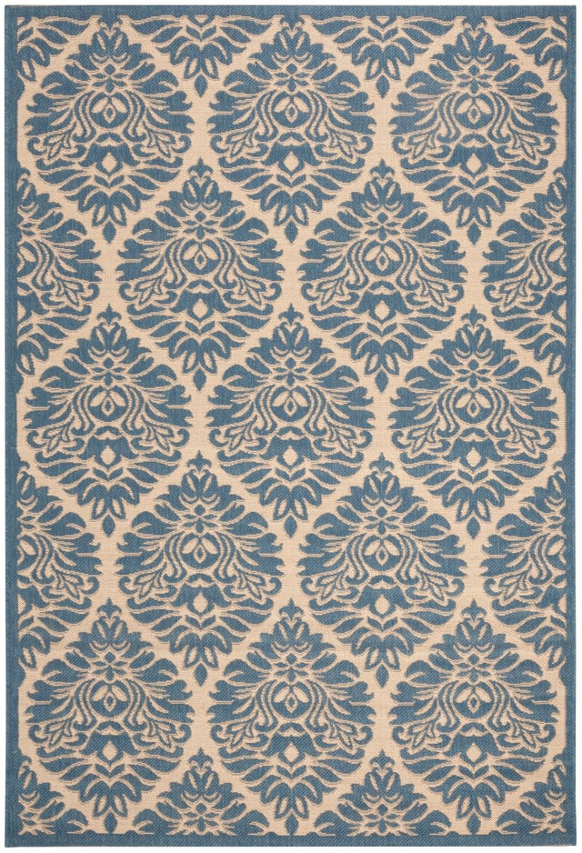 Safavieh Beach House Bhs135N Cream/Blue Rugs.