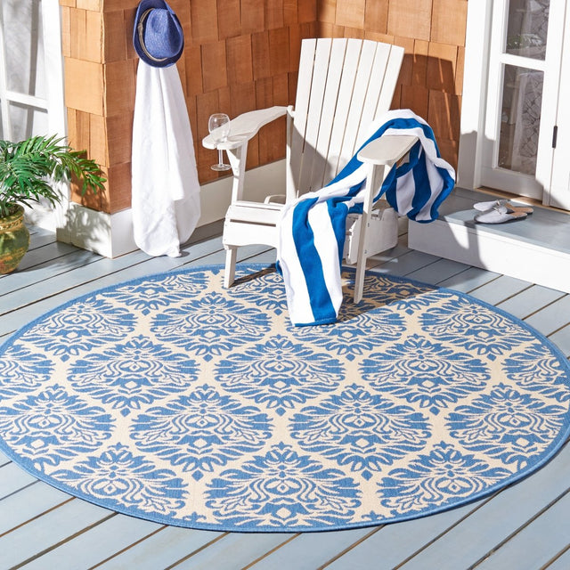 Safavieh Beach House Bhs135N Cream/Blue Rugs.