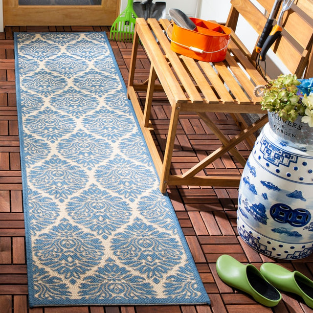 Safavieh Beach House Bhs135N Cream/Blue Rugs.