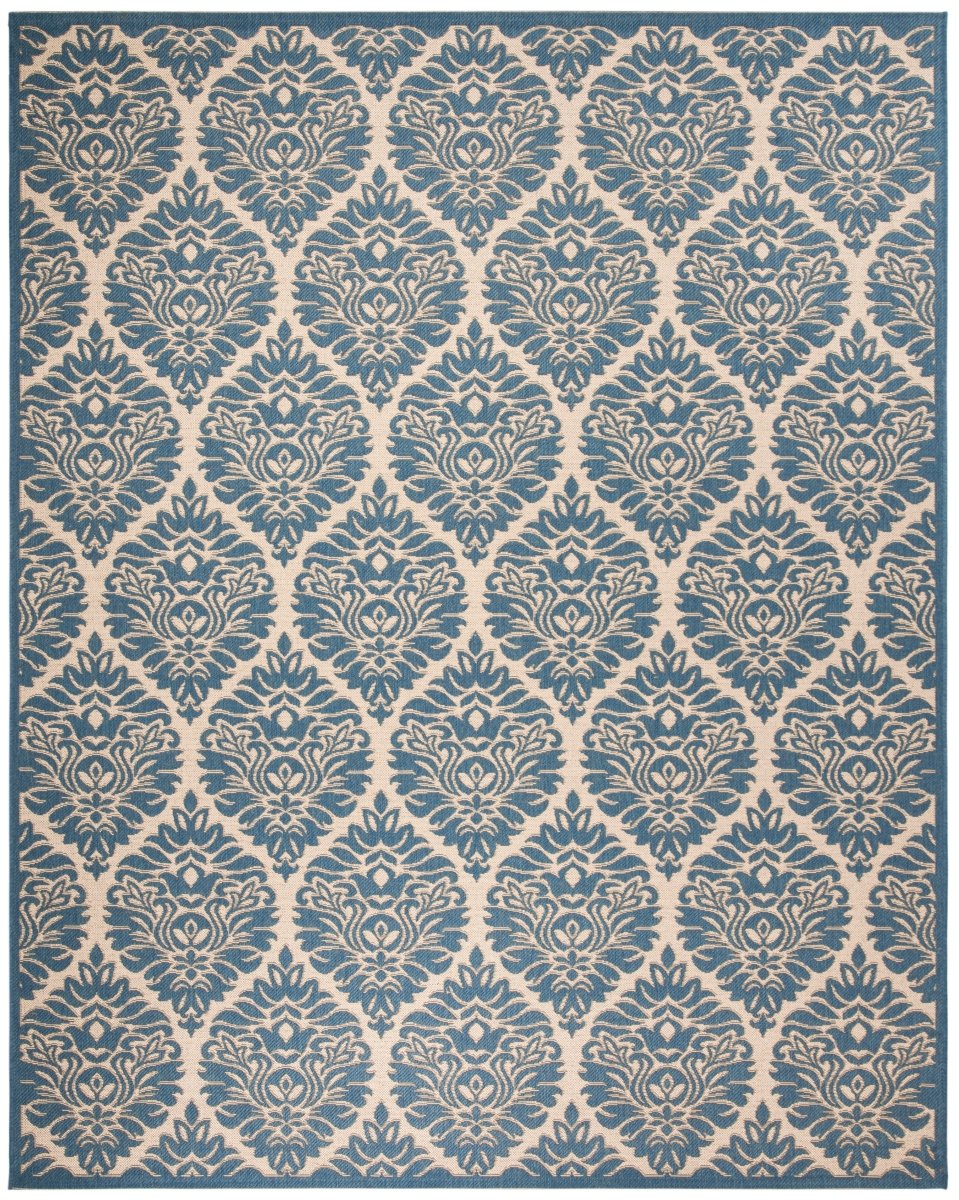 Safavieh Beach House Bhs135N Cream/Blue Rugs.