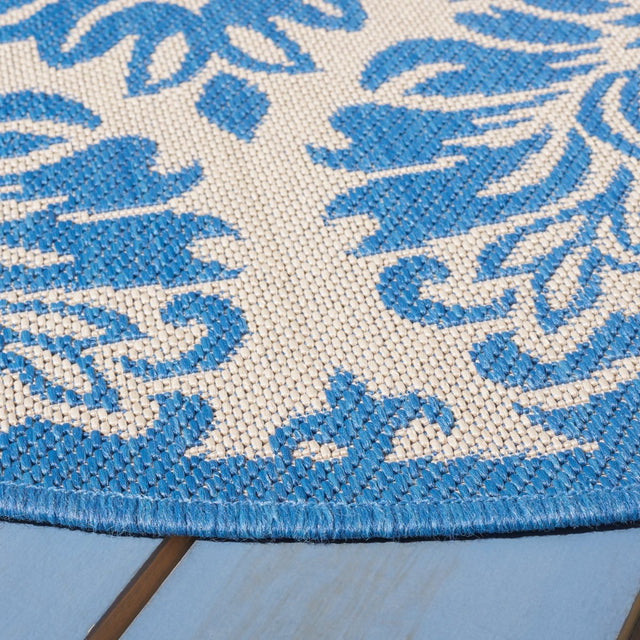 Safavieh Beach House Bhs135N Cream/Blue Rugs.