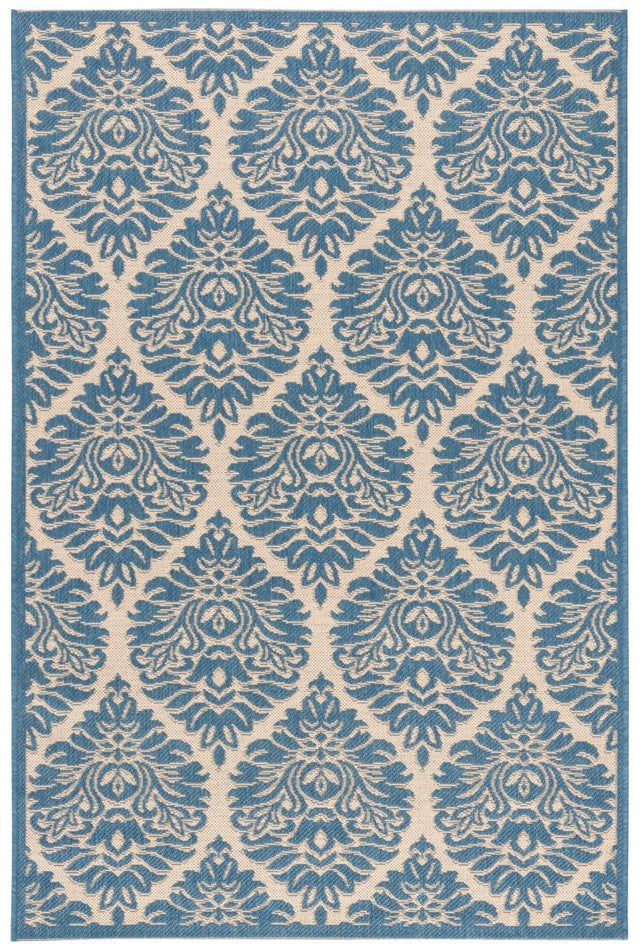 Safavieh Beach House Bhs135N Cream/Blue Rugs.