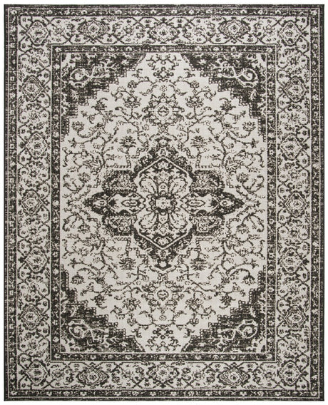 Safavieh Beach House Bhs137A Light Grey/Charcoal Rug.