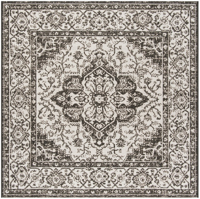 Safavieh Beach House Bhs137A Light Grey/Charcoal Rug.
