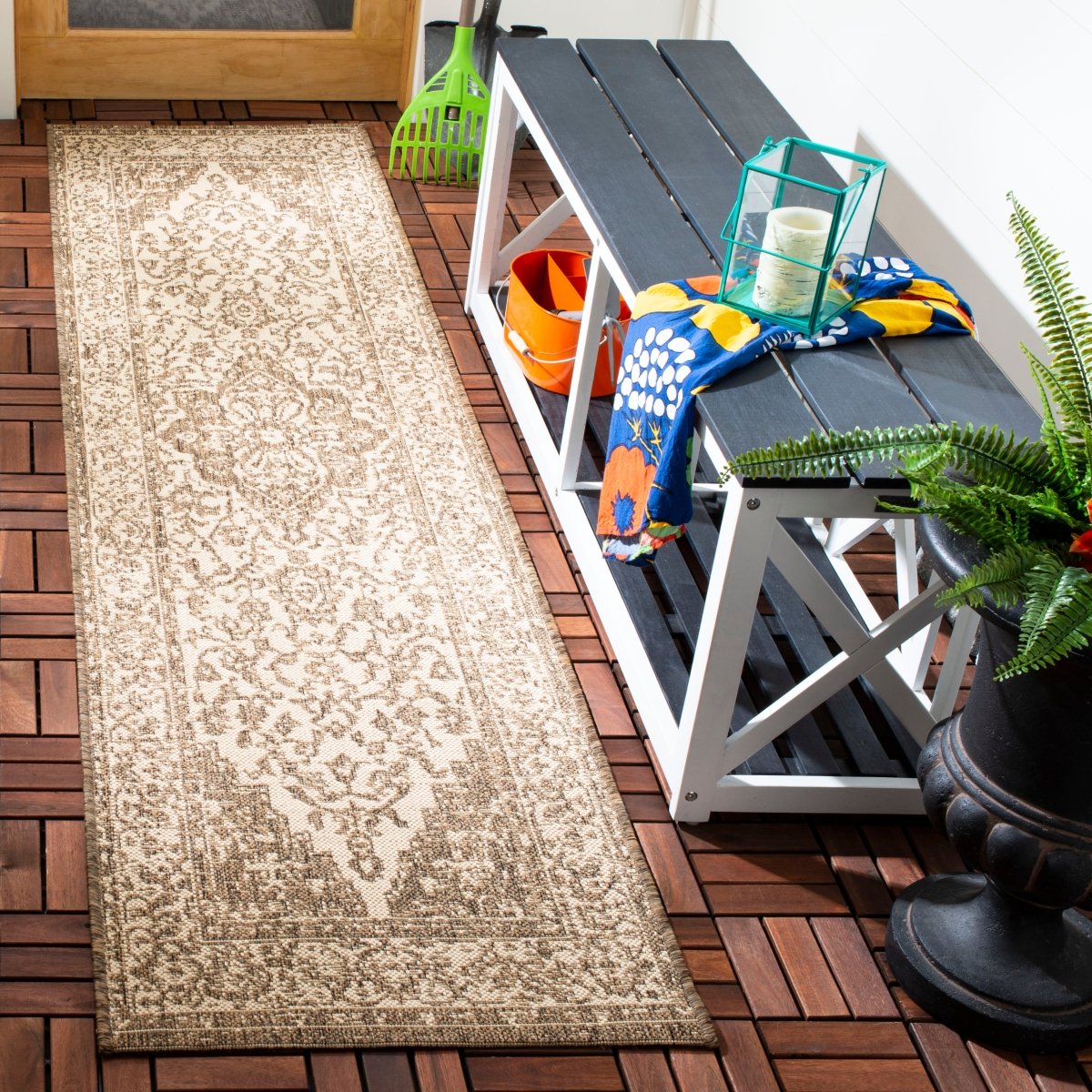 Safavieh Beach House Bhs137C Cream/Beige Rugs.