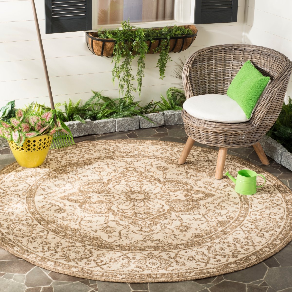 Safavieh Beach House Bhs137C Cream/Beige Rugs.