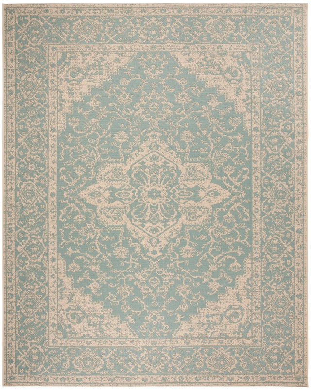 Safavieh Beach House Bhs137K Aqua/Cream Rugs.