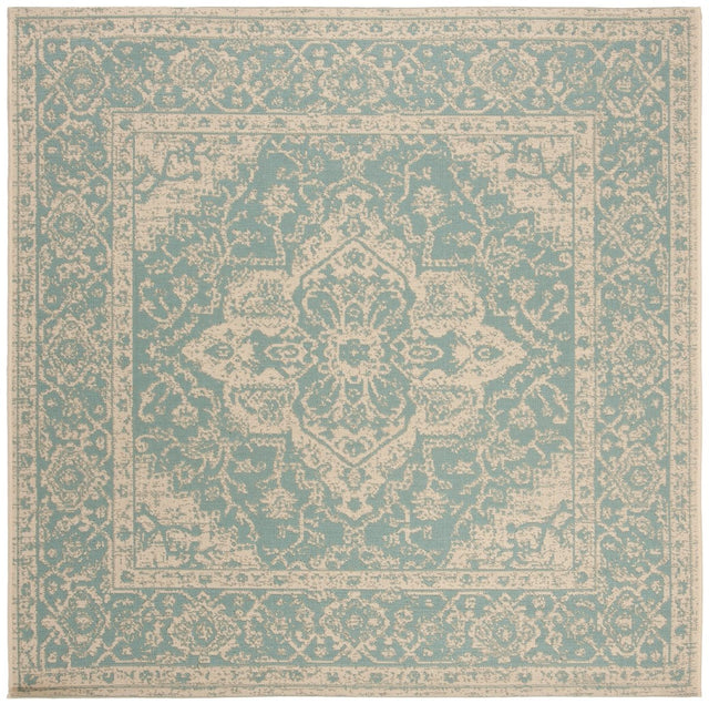Safavieh Beach House Bhs137K Aqua/Cream Rugs.