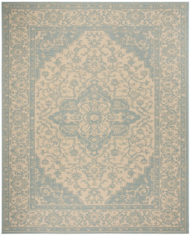 Safavieh Beach House Bhs137L Cream/Aqua Rugs.