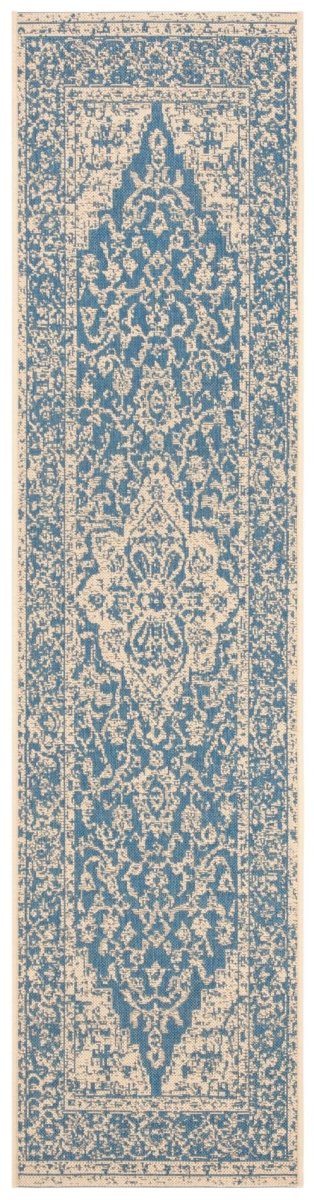 Safavieh Beach House Bhs137M Blue/Creme Rugs.