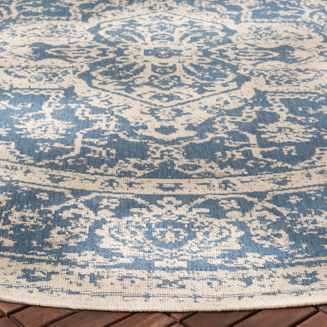Safavieh Beach House Bhs137M Blue/Creme Rugs.