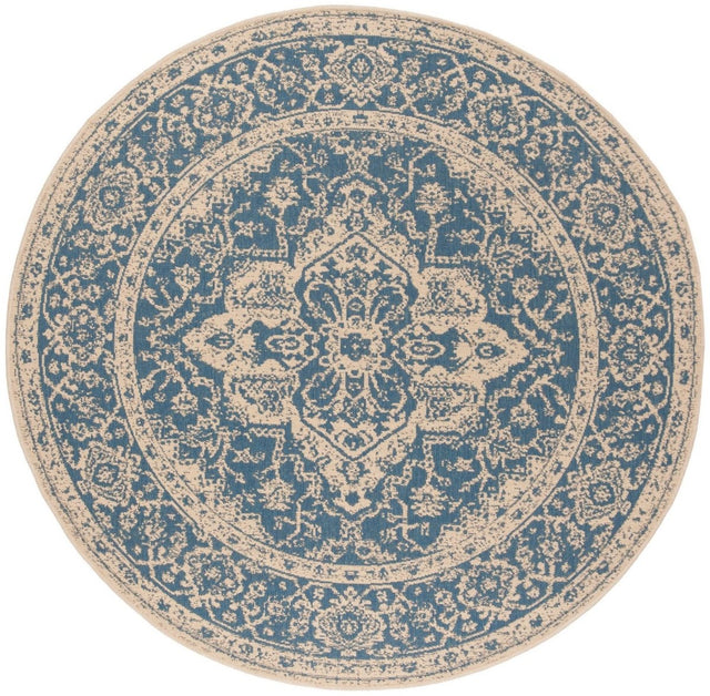 Safavieh Beach House Bhs137M Blue/Creme Rugs.