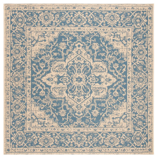 Safavieh Beach House Bhs137M Blue/Creme Rugs.