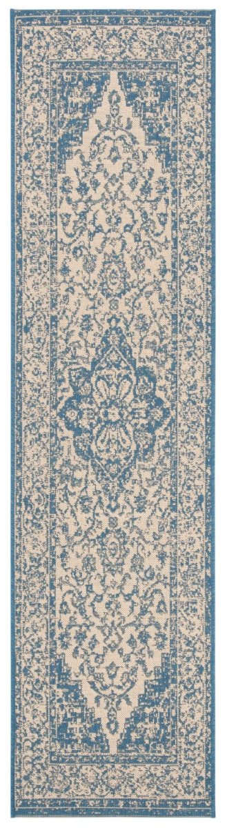 Safavieh Beach House Bhs137N Cream/Blue Rugs.