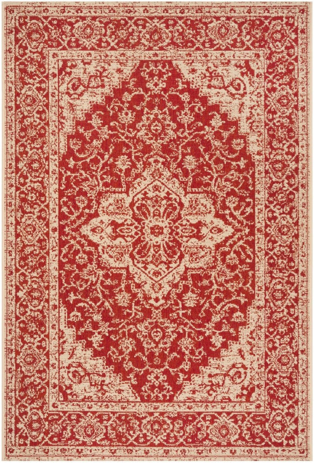 Safavieh Beach House Bhs137Q Red/Creme Rugs.