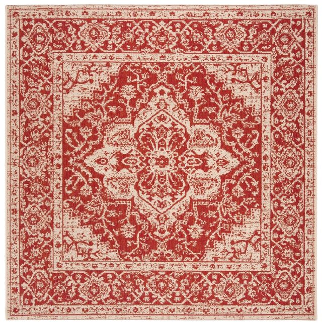 Safavieh Beach House Bhs137Q Red/Creme Rugs.