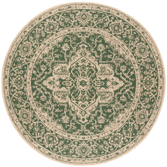 Safavieh Beach House Bhs137Y Green/Creme Rugs.
