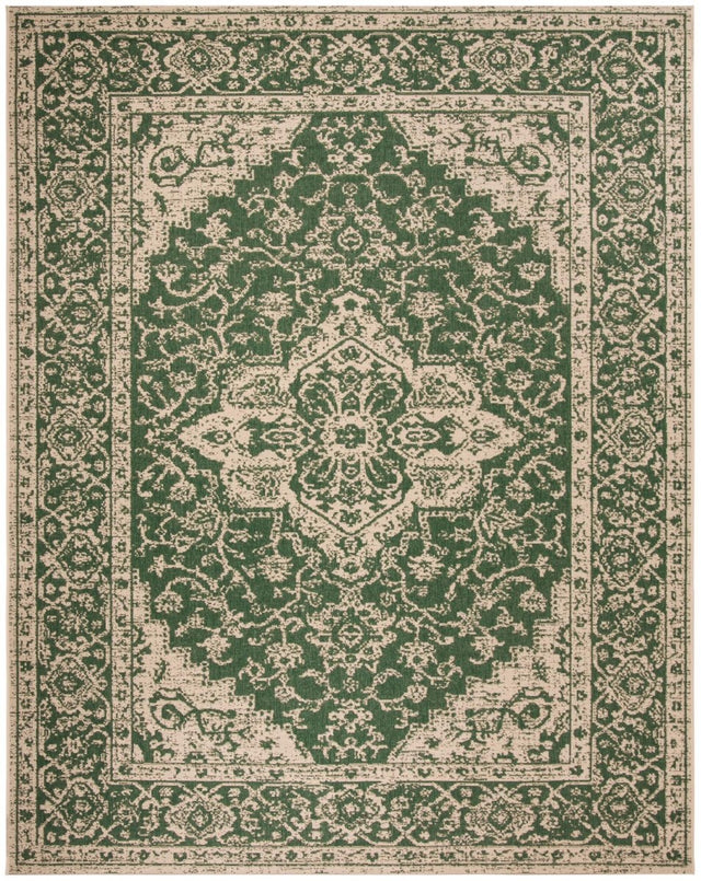 Safavieh Beach House Bhs137Y Green/Creme Rugs.