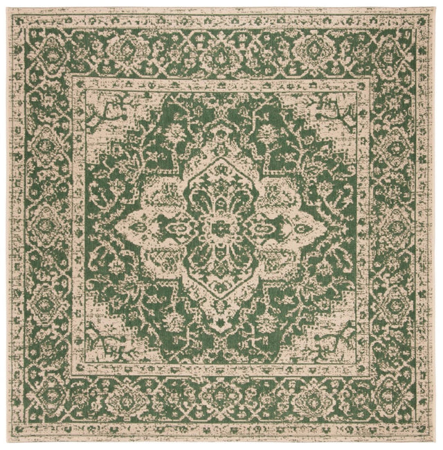 Safavieh Beach House Bhs137Y Green/Creme Rugs.