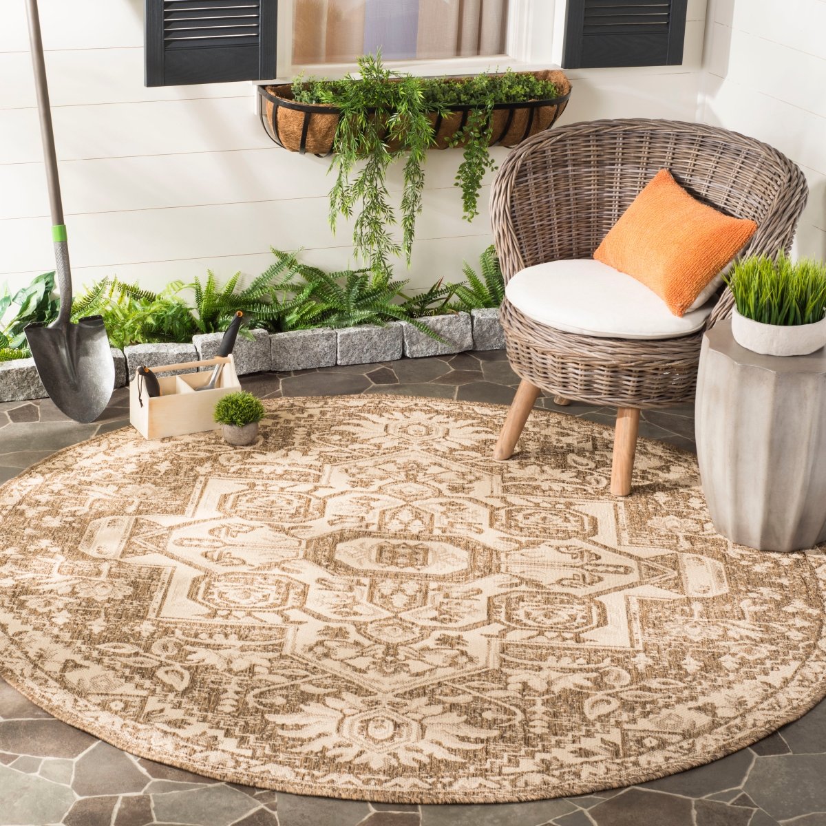Safavieh Beach House Bhs138A Cream/Beige Rugs.