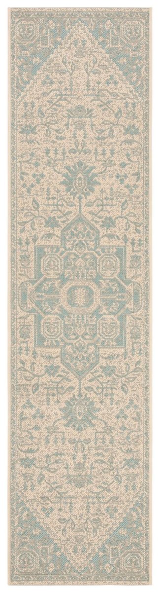 Safavieh Beach House Bhs138K Aqua/Cream Rugs.