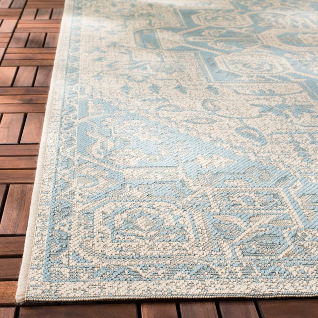 Safavieh Beach House Bhs138K Aqua/Cream Rugs.