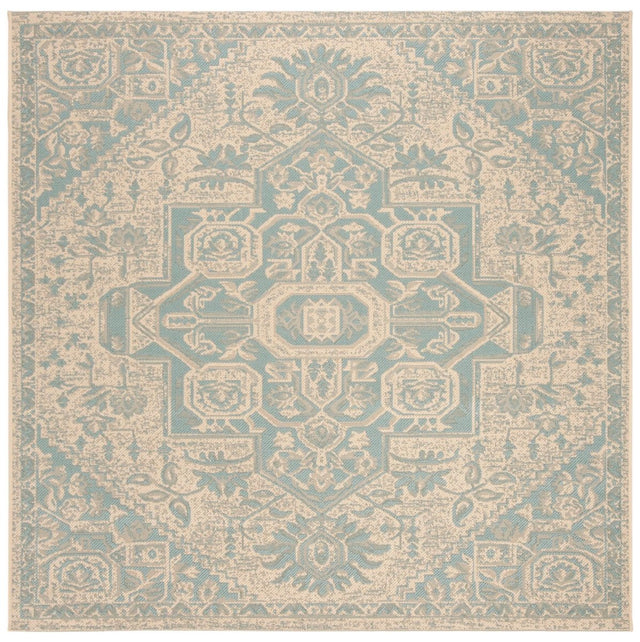 Safavieh Beach House Bhs138K Aqua/Cream Rugs.