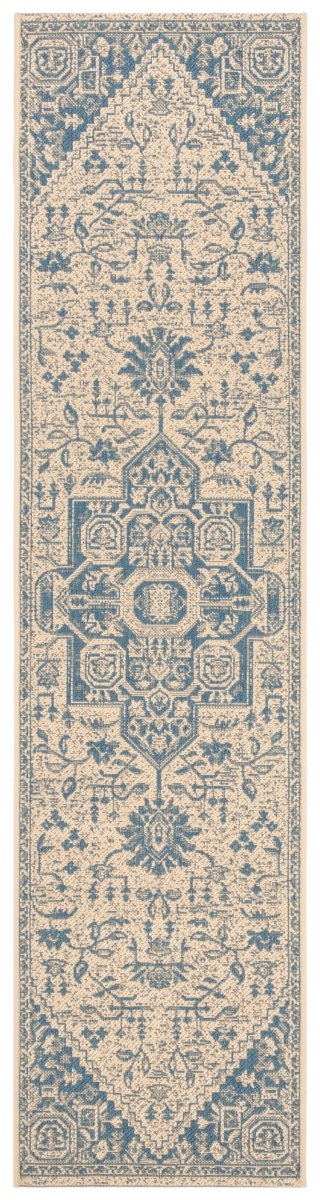 Safavieh Beach House Bhs138M Blue/Creme Rugs.