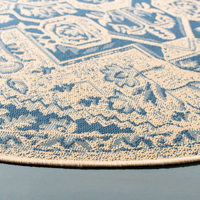 Safavieh Beach House Bhs138M Blue/Creme Rugs.