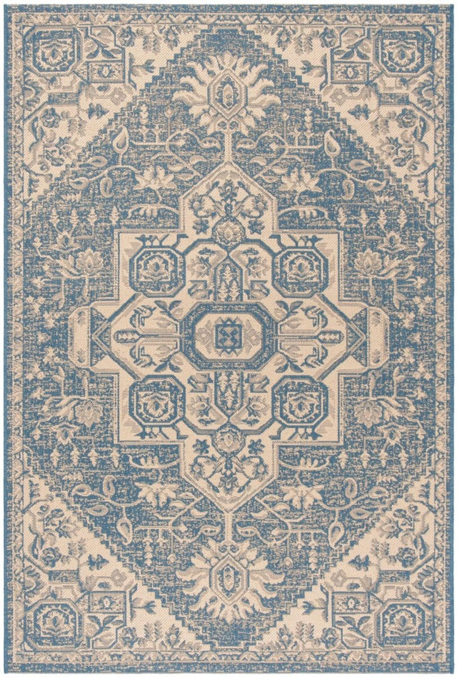 Safavieh Beach House Bhs138N Cream/Blue Rugs.