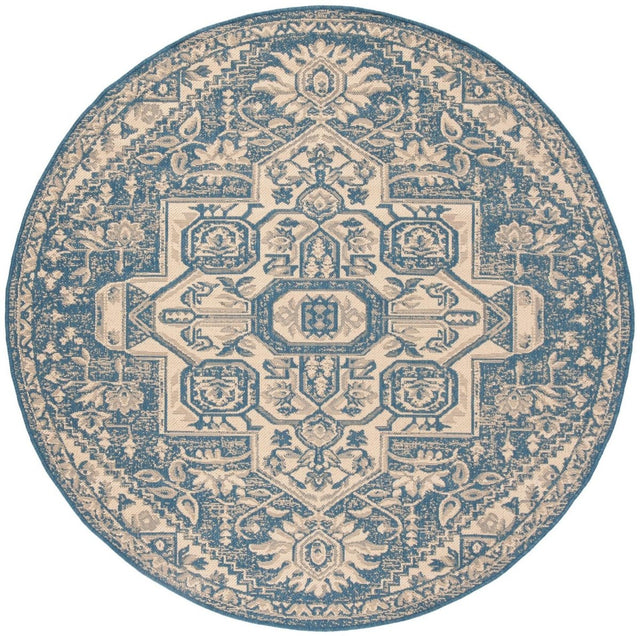 Safavieh Beach House Bhs138N Cream/Blue Rugs.