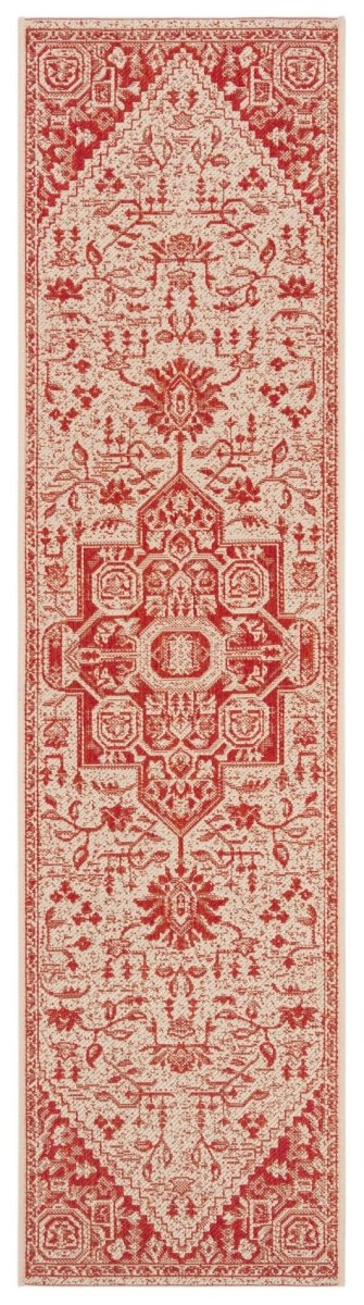Safavieh Beach House Bhs138Q Red/Creme Rugs.