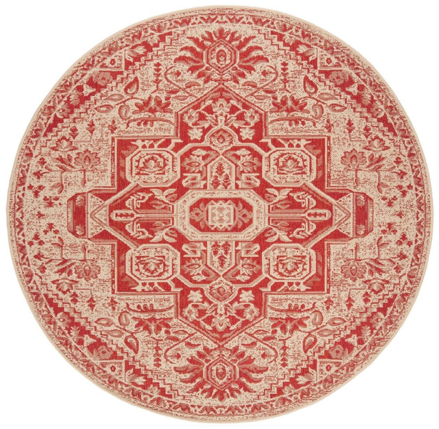 Safavieh Beach House Bhs138Q Red/Creme Rugs.
