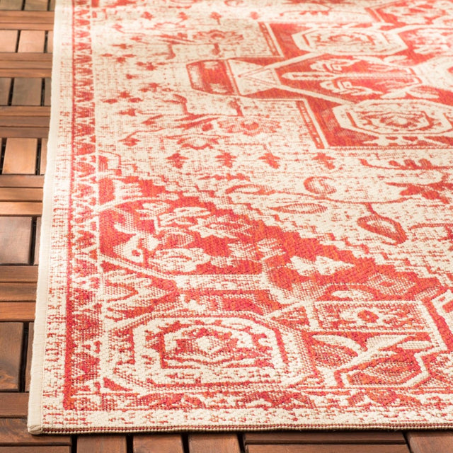 Safavieh Beach House Bhs138Q Red/Creme Rugs.
