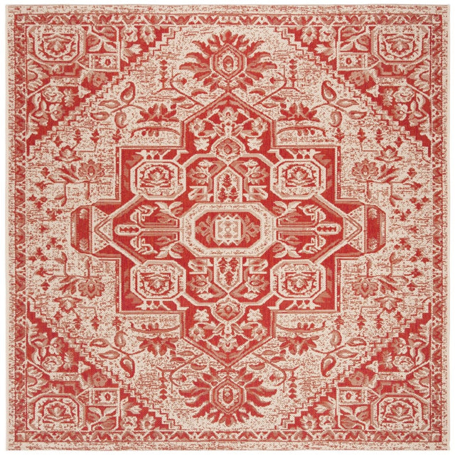 Safavieh Beach House Bhs138Q Red/Creme Rugs.