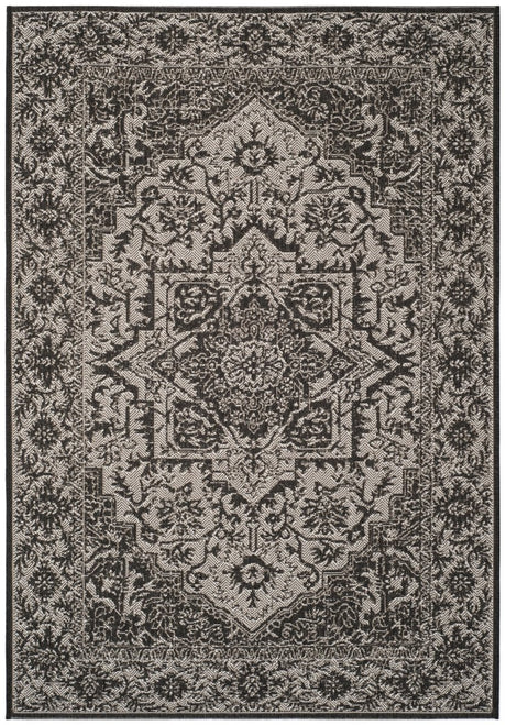 Safavieh Beach House Bhs139A Light Grey/Charcoal Rug.