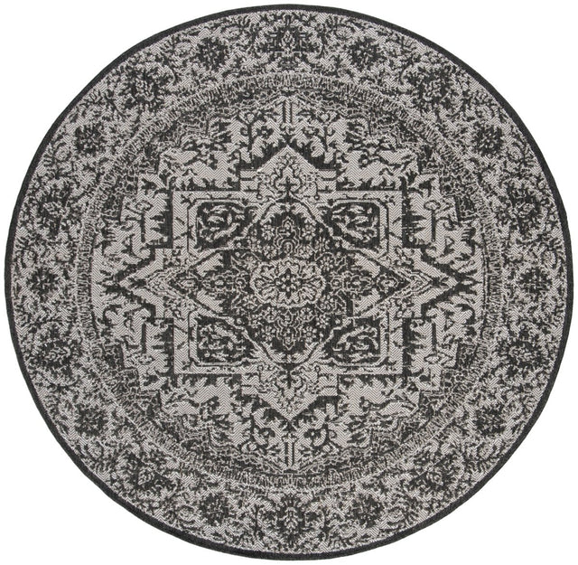 Safavieh Beach House Bhs139A Light Grey/Charcoal Rug.