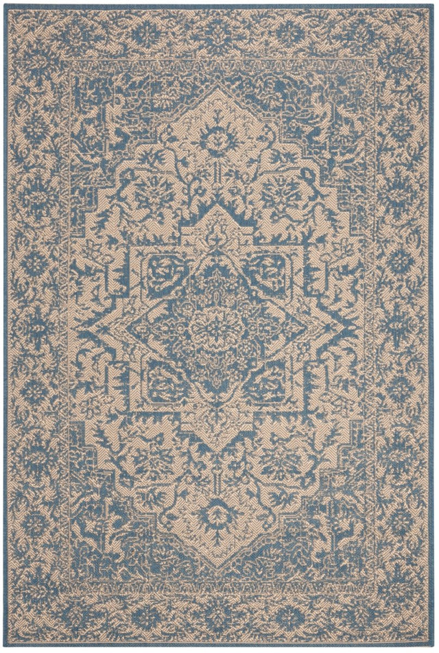 Safavieh Beach House Bhs139N Cream/Blue Rugs.