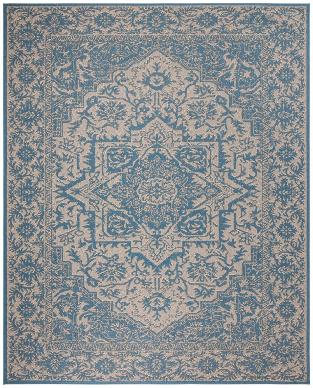 Safavieh Beach House Bhs139N Cream/Blue Rugs.