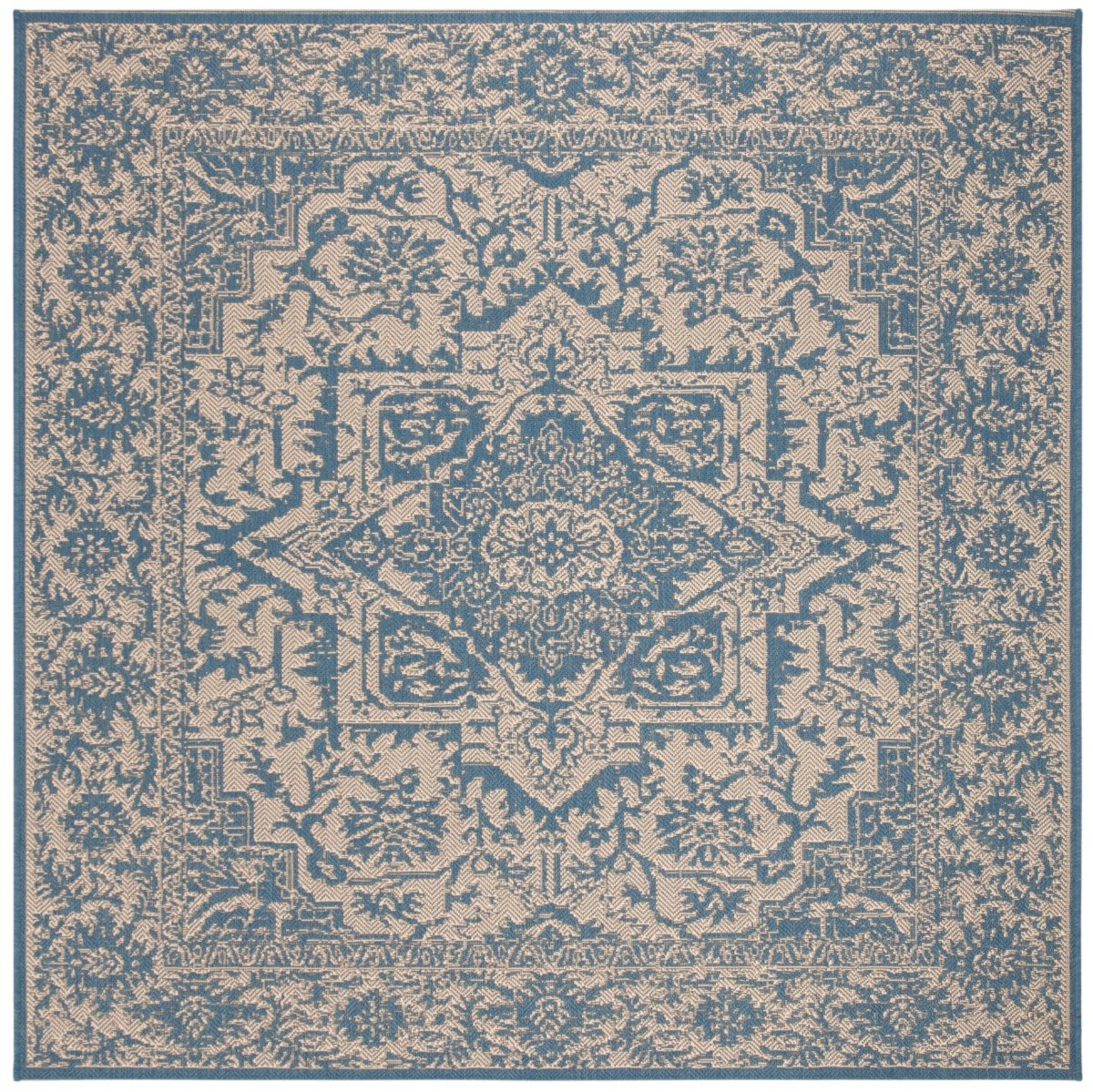 Safavieh Beach House Bhs139N Cream/Blue Rugs.