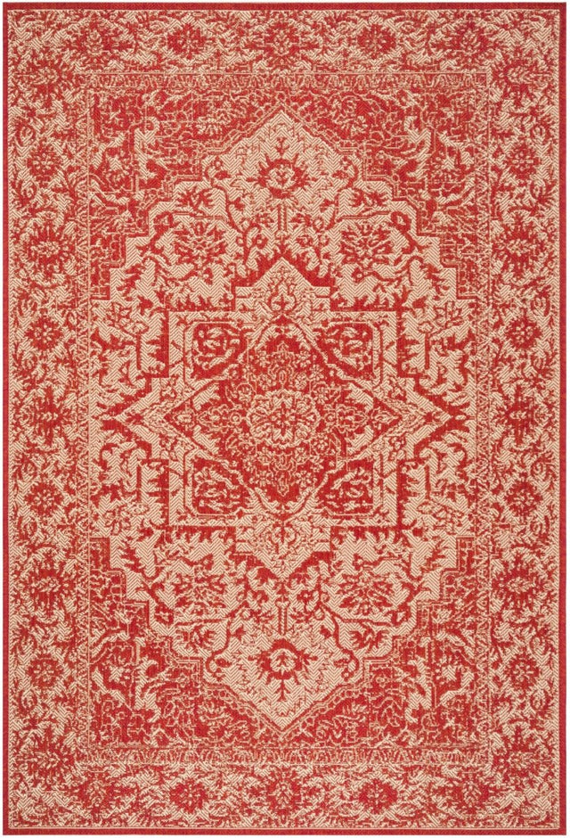 Safavieh Beach House Bhs139Q Red/Creme Rugs.
