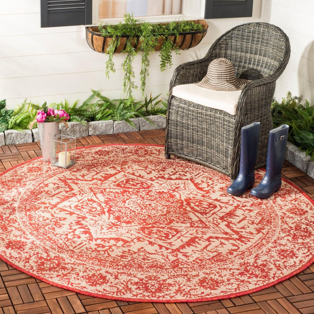Safavieh Beach House Bhs139Q Red/Creme Rugs.