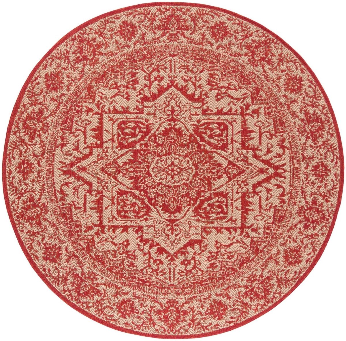 Safavieh Beach House Bhs139Q Red/Creme Rugs.