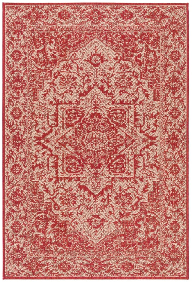 Safavieh Beach House Bhs139Q Red/Creme Rugs.