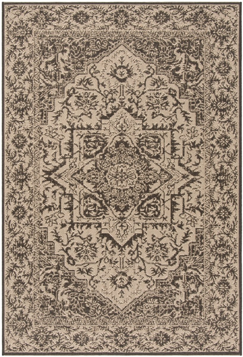 Safavieh Beach House Bhs139U Creme/Brown Rug.